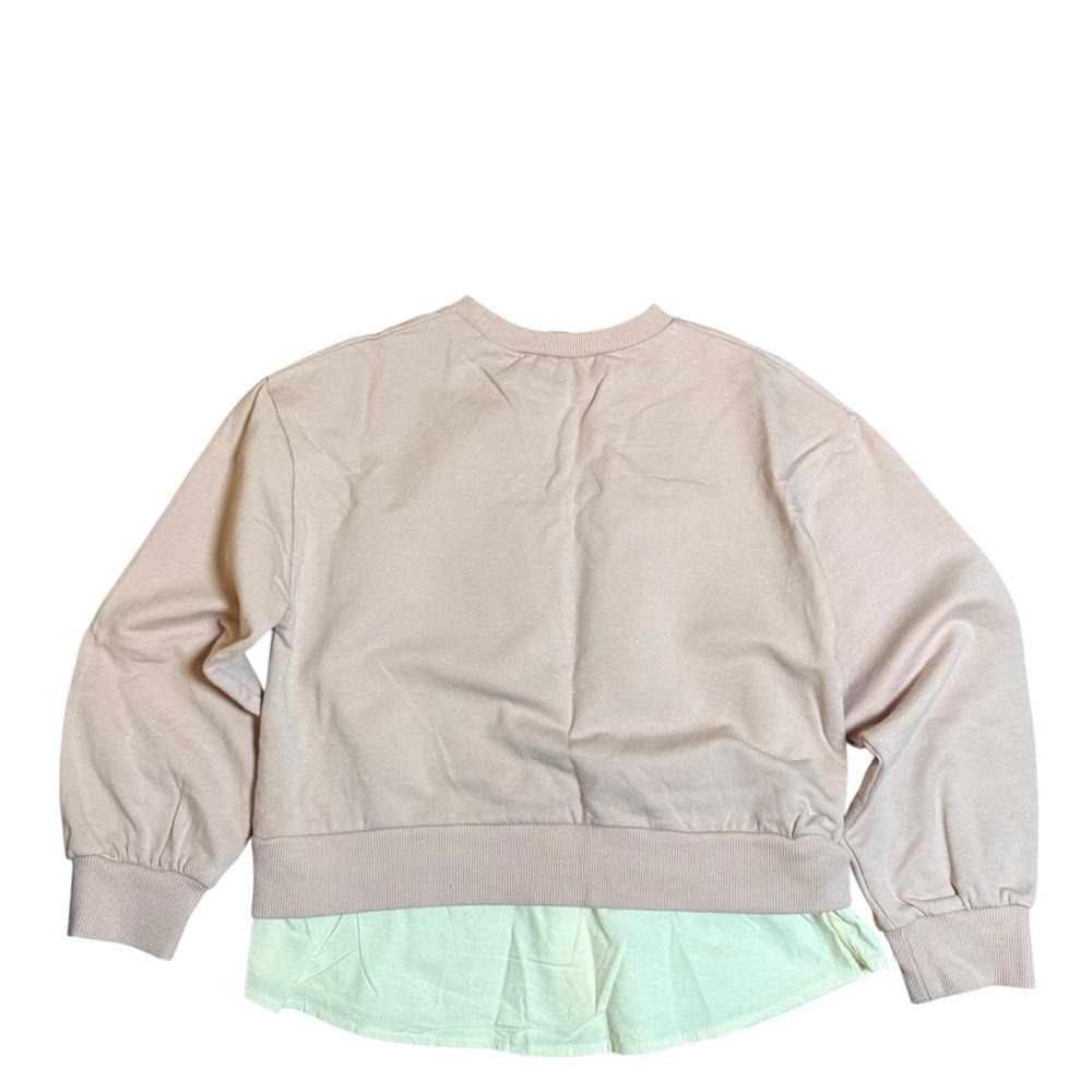 Mayoral Girls Strawberry Sweatshirt Layered Hem Top Size 8 - Picture 3 of 8